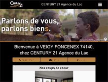 Tablet Screenshot of century21-adl-veigy.com